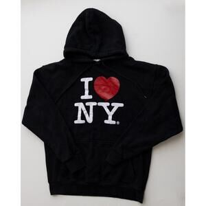 I Love NY Black Hoodie Small